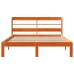 Estructura de cama sin colchón madera maciza marrón 120x190 cm