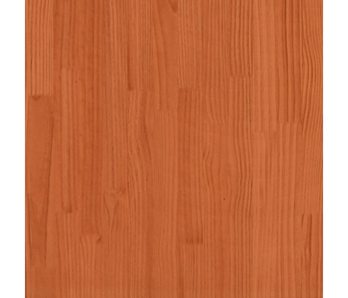 Estructura de cama sin colchón madera maciza marrón 120x190 cm