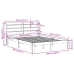 Estructura de cama sin colchón madera maciza marrón 120x190 cm