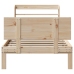 Estructura de cama con cabecero madera maciza pino 100x200 cm