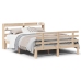 Estructura de cama con cabecero madera maciza pino 120x200 cm