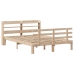 Estructura de cama con cabecero madera maciza pino 120x200 cm