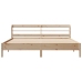 Estructura de cama sin colchón madera maciza de pino 200x200 cm