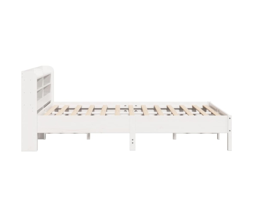 Estructura de cama sin colchón madera maciza de pino 160x200 cm