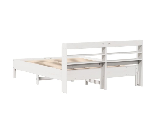 Estructura de cama sin colchón madera maciza de pino 160x200 cm