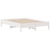 Estructura de cama sin colchón madera de pino blanca 150x200 cm