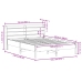 Estructura de cama sin colchón madera de pino blanca 140x200 cm