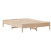 Estructura de cama sin colchón madera de pino blanca 140x200 cm