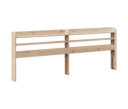 Estructura de cama sin colchón madera de pino blanca 140x200 cm