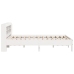 Estructura de cama sin colchón madera de pino blanca 140x200 cm