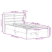 Estructura de cama sin colchón madera maciza de pino 100x200 cm