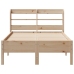 Estructura de cama sin colchón madera maciza de pino 100x200 cm