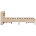 Estructura de cama sin colchón madera maciza de pino 100x200 cm