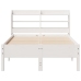 Estructura cama sin colchón madera maciza pino blanca 100x200cm