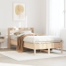 Estructura de cama sin colchón madera maciza de pino 90x200 cm