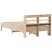 Estructura de cama sin colchón madera maciza de pino 90x200 cm