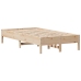 Estructura de cama sin colchón madera maciza de pino 90x200 cm