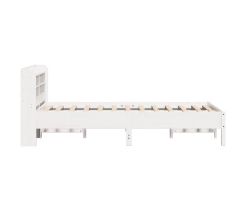 Estructura de cama sin colchón madera de pino blanca 90x200 cm