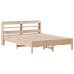 Estructura de cama sin colchón madera maciza de pino 140x190 cm