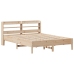 Estructura de cama sin colchón madera maciza de pino 140x190 cm