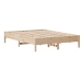 Estructura de cama sin colchón madera maciza de pino 140x190 cm