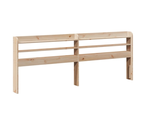 Estructura de cama sin colchón madera maciza de pino 140x190 cm