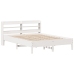 Estructura de cama sin colchón madera de pino blanco 135x190 cm