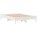 Estructura de cama sin colchón madera de pino blanco 135x190 cm