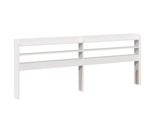 Estructura de cama sin colchón madera de pino blanco 135x190 cm