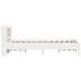 Estructura de cama sin colchón madera maciza blanca 90x190 cm
