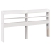 Estructura de cama sin colchón madera maciza blanca 75x190 cm