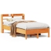 Estructura de cama sin colchón madera maciza marrón 75x190 cm