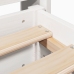 Estructura de cama sin colchón madera de pino blanca 150x200 cm