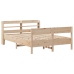 Estructura de cama sin colchón madera de pino maciza 120x200 cm