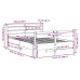 Estructura de cama sin colchón madera de pino maciza 120x200 cm