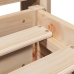 Estructura de cama sin colchón madera de pino maciza 120x200 cm