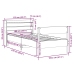 Estructura de cama sin colchón madera maciza de pino 100x200 cm