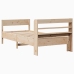 Estructura de cama sin colchón madera maciza de pino 100x200 cm