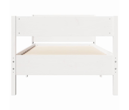 Estructura cama sin colchón madera maciza pino blanca 100x200cm