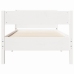 Estructura cama sin colchón madera maciza pino blanca 100x200cm