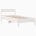 Estructura cama sin colchón madera maciza pino blanca 100x200cm