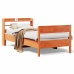 Estructura de cama sin colchón madera de pino marrón 90x200 cm