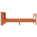 Estructura de cama sin colchón madera de pino marrón 90x200 cm
