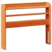 Estructura de cama sin colchón madera de pino marrón 90x200 cm