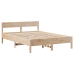 Estructura de cama sin colchón madera maciza de pino 135x190 cm