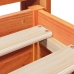 Estructura de cama sin colchón madera maciza marrón 120x190 cm