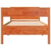 Estructura de cama sin colchón madera maciza marrón 75x190 cm