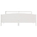 Cama sin colchón madera maciza de pino blanca 180x200 cm