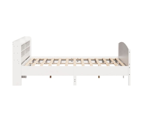 Cama sin colchón madera maciza de pino blanca 180x200 cm