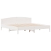 Cama sin colchón madera maciza de pino blanca 180x200 cm